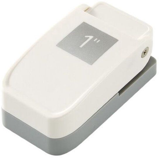 Spellbinders 1 Inch Square Punch Grijs/Wit