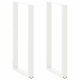 VidaXL Bartafelpoten U-vormig Wit Metaal 600 mm x 1110 mm