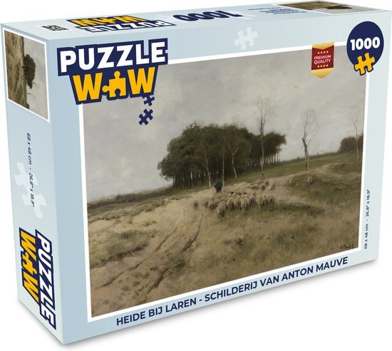 MuchoWow Puzzel Heide bij Laren - Schilderij van Anton Mauve - Legpuzzel - Puzzel 1000 stukjes volwassenen - Sinterklaas cadeautjes - Sinterklaas voor grote kinderen