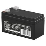 EMOS - Onderhoudsvrije loodaccu - 12V 1,3Ah - AGM-accu - Faston 4,7mm aansluiting - Voor alarmsystemen, brandmeldtechniek, UPS-apparaten - 97x45x53 mm