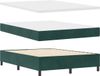 vidaXL Boxspring bed met hoofdeinde Donkergroen 190 x 140 cm Fluweel