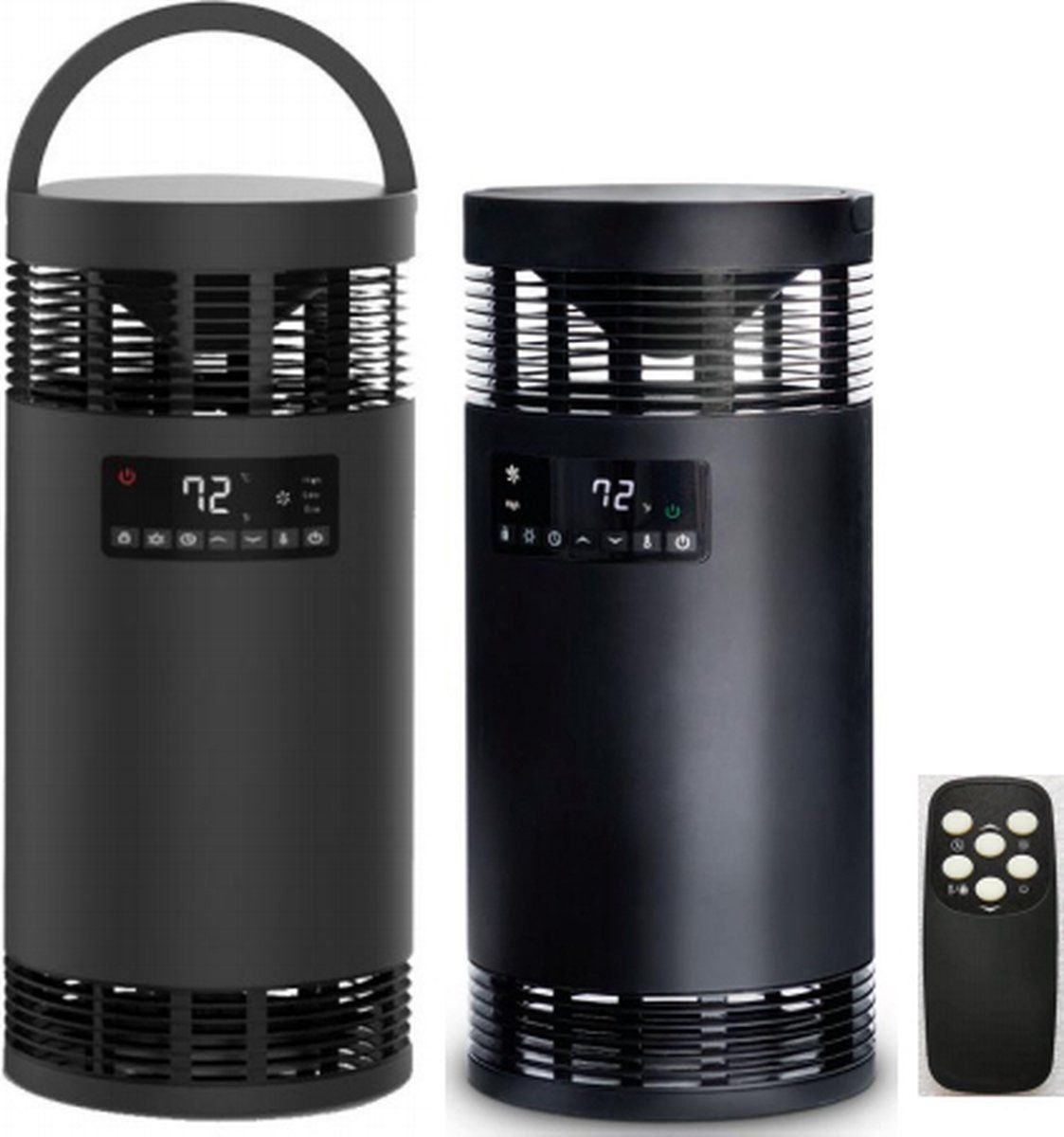CoolHome CH22 Keramische kachel - Zwart - 2022 model