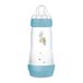 MAM Easy Start Anti-Colic Babyfles (320 ml), bijzonder goed geaccepteerde melkfles, babydrinkfles met bodemventiel tegen koliek en speen maat 2, 4+ maanden, olifant