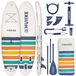 HUIIKE SUP Board - Opblaasbaar Paddle Board met Accessoires, Peddel, Vinnen, Pomp - Stand Up Paddle met Hoge Stabiliteit - 305 x 84 x 15 cm - Max. 130 kg