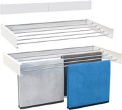 Vonia Wanddroogrek Inklapbaar 80 cm - Wasrek Hangend - 4m drooglengte - Droogrek Hangend - Wit