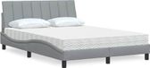 Maison Exclusive Lit avec matelas "Hanko", gris clair, 120x200 cm, rembourré
