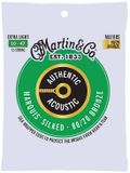 Martin MA180S Silked Snaren voor 12-Snarige Akoestische Gitaar (10-47) Bronze, Extra Light
