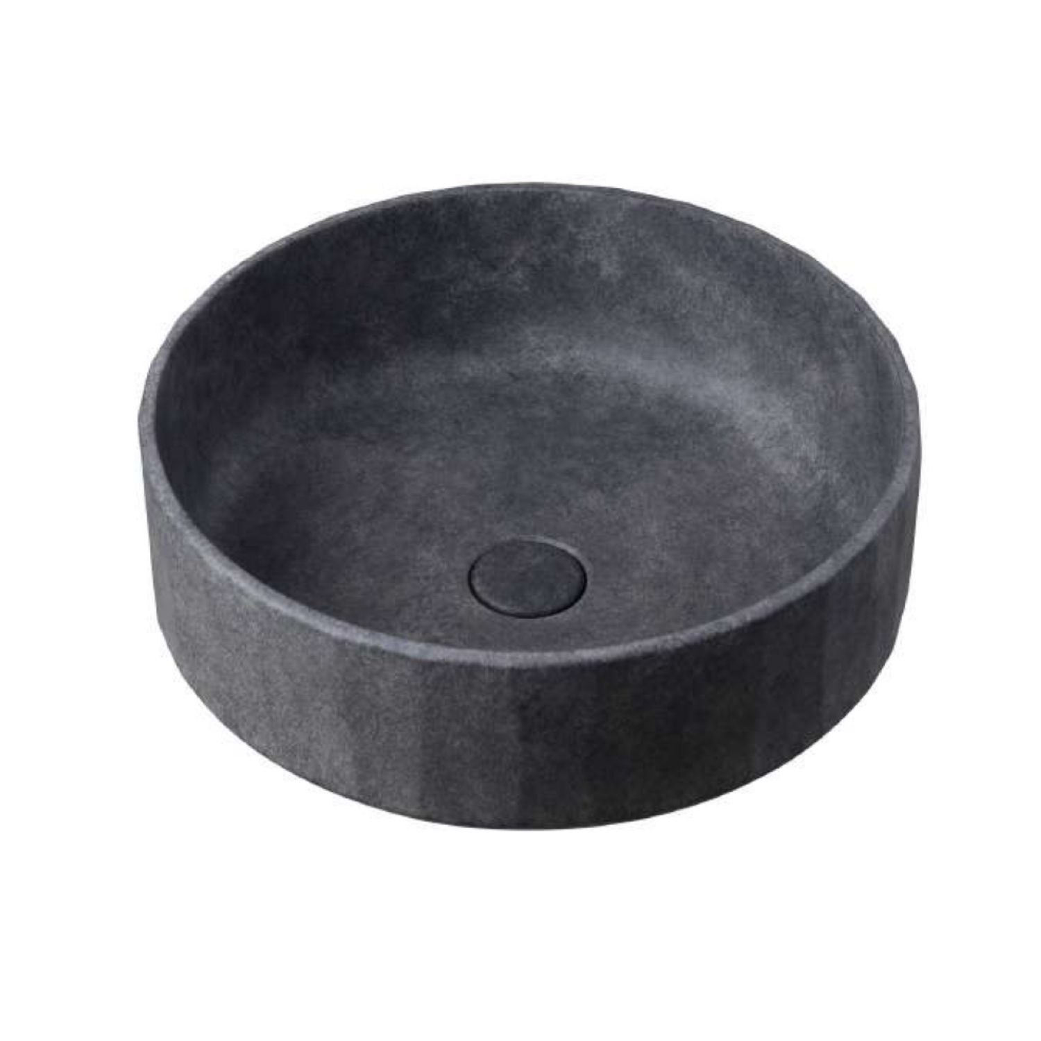 Ideavit idea.lixir Waskom - 42x42x15 cm - Rond - Beton - Donker grijs - 8719304935933