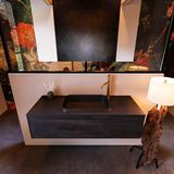 Mondiaz ERIN 120cm badmeubelset onderkast Antracite 1 lade met RIDGE wastafel Urban 1 kraangat ERIN11266