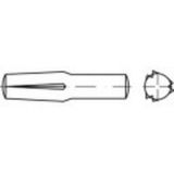 TOOLCRAFT 136371 Gekerfde conische geleidepen (Ø x l) 4 mm x 24 mm Staal 100 stuk(s)