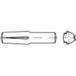 TOOLCRAFT 136371 Gekerfde conische geleidepen (Ø x l) 4 mm x 24 mm Staal 100 stuk(s)