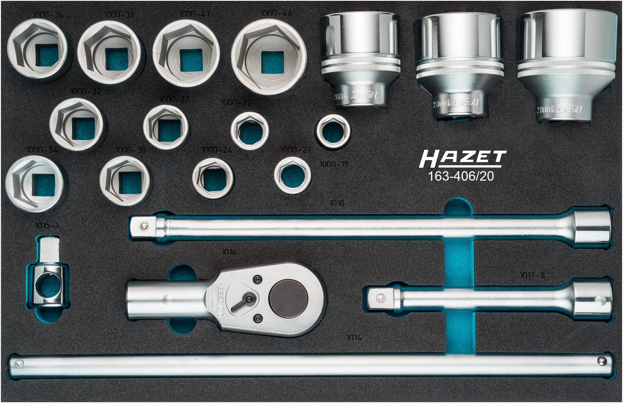HAZET Dopsleutelset 163-406/20