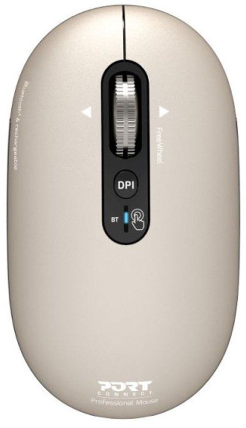 PORT Designs 910504 Universele Ambidextrous Bluetooth Optische Muis met 3200 DPI