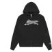 Sweat à capuche zippé Glitter Running Dog