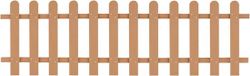 vidaXL Hek 200x60 cm Bruin Hout