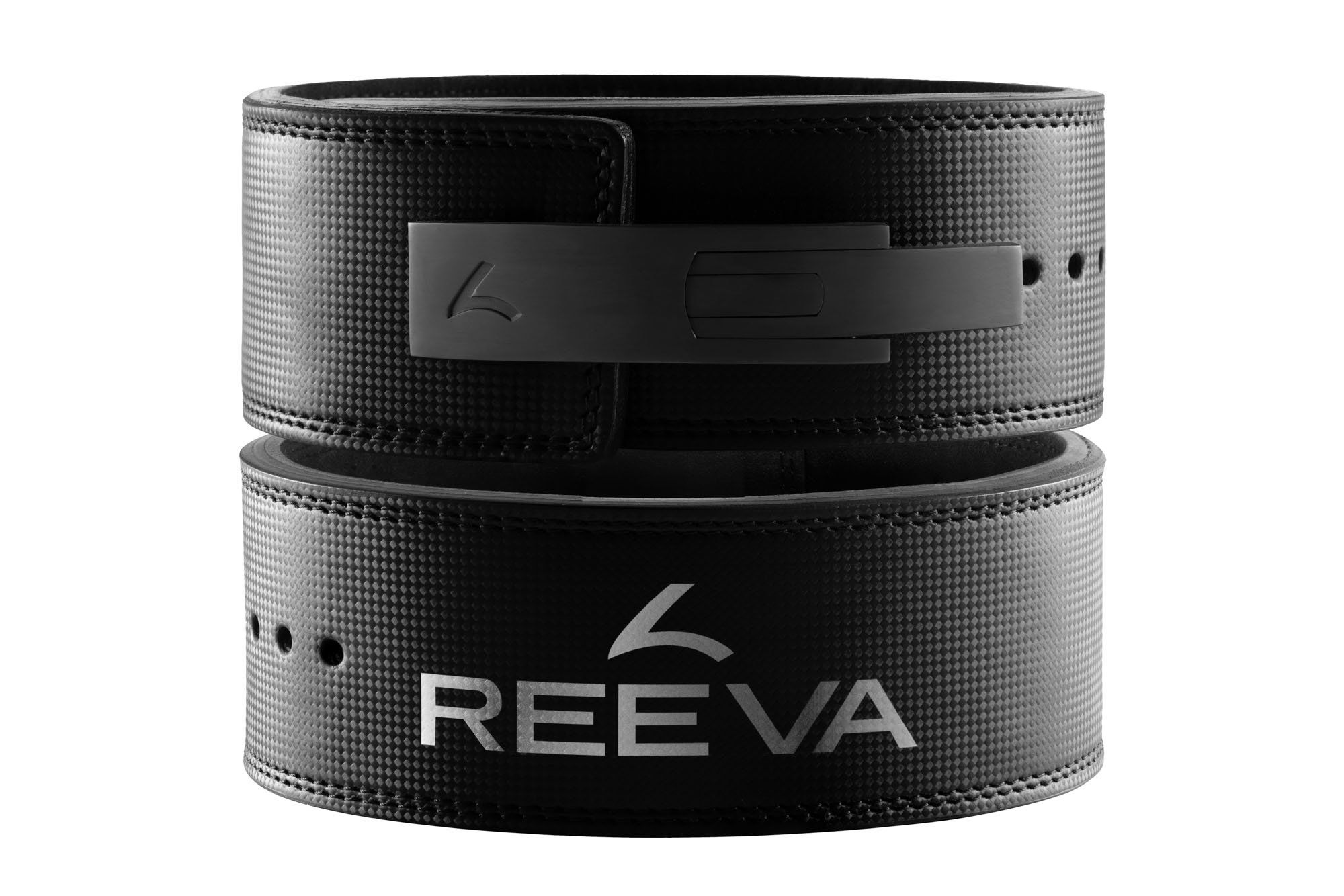 Reeva Lifting Belt - Carbon Leather - Stainless Steel Buckle - 13 mm - S