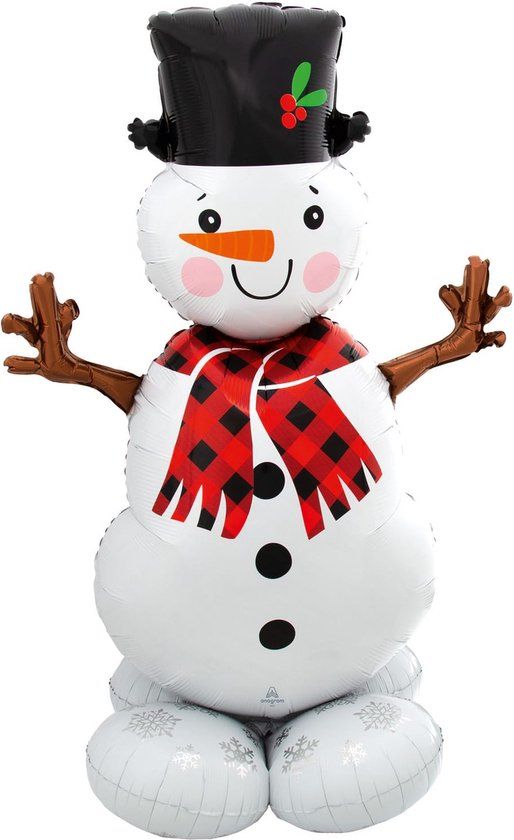 Amscan Airloonz - Sneeuwman (139 cm)