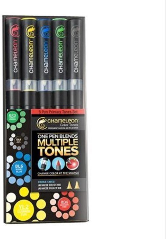 Chameloen Chameleon 5 pen Primary Tones set