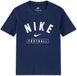 Nike Kids Football Bcs Field Sport T-shirt Korte Mouw Katoen Blauw 3-4 Jaar Jongen