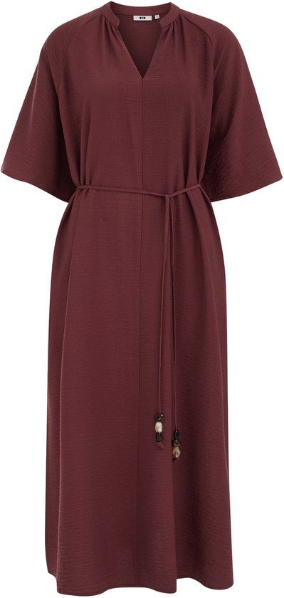 WE Fashion Dames midi jurk met structuur