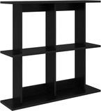 vidaXL Wandplank - Zwart eiken - 80 x 20 x 75 cm