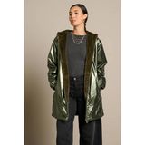 LOLALIZA teddy parka - groen