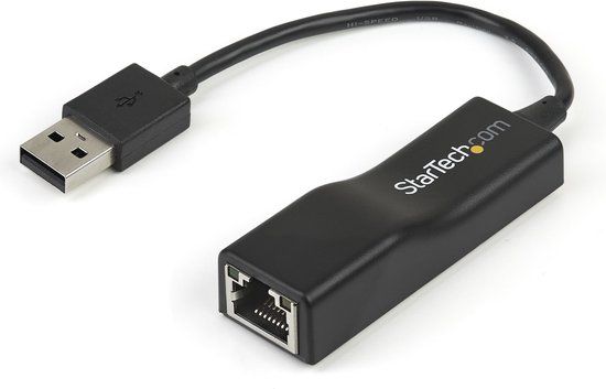 StarTech.com USB 2.0 naar 10/100 Mbps Ethernet-netwerkadapter dongle - Zwart