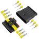 10 x autokabelconnectoren 6-polige/snelverbinding; IP67 waterdicht; voor auto, motorfiets, boot
