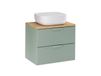 Oria Meuble simple vasque 60cm Vert mat