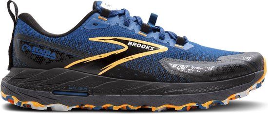 Brooks Cascadia 18 Trailrunningschoenen Heren - Blauw - Zwart - Oranje - Maat 45