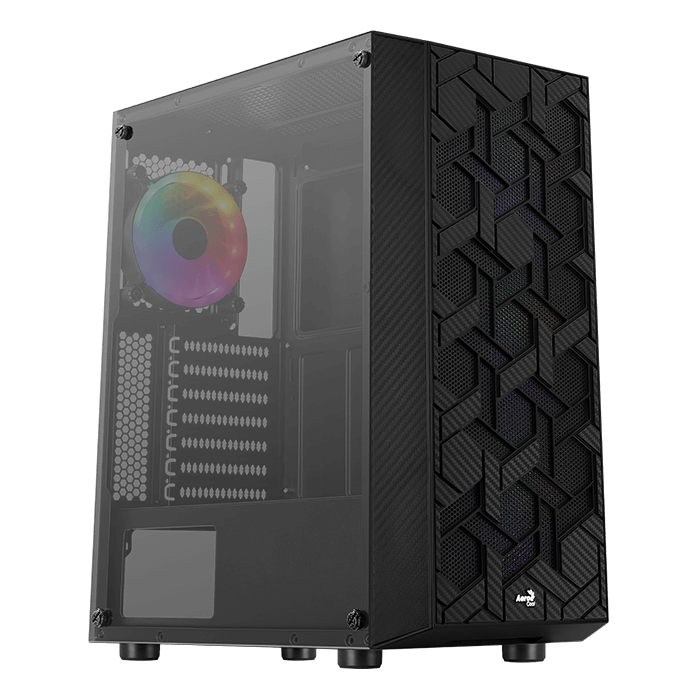Aerocool Hive-G-BK-v3 - Computerbehuizing - Zwart