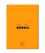 RHODIA 194052C - Box met Memoblok N°13 Oranje - A6-11,5 x 16 cm - 5/5 (Kleine Ruitjes) - 240 Afscheurbare Vellen 80 g/m² - Praktisch en Compact - Collectie Rhodiatime