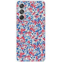 Samsung Galaxy M55 5G Liberty wiltshire bleu bedrukt siliconen hoesje