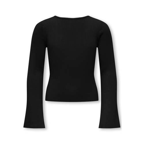 ONLY KIDS ONLY GIRL gebreide top - zwart