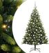 vidaXL Sapin de Noël artificiel avec charnières 300 LED vert 180 cm