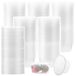 Boîtes de rangement, 100 pièces - 200 ml - Rond - Étanches - Adaptées au micro-ondes - Gain de place - Fabriqué en plastique PP de qualité alimentaire - Bacs de stockage