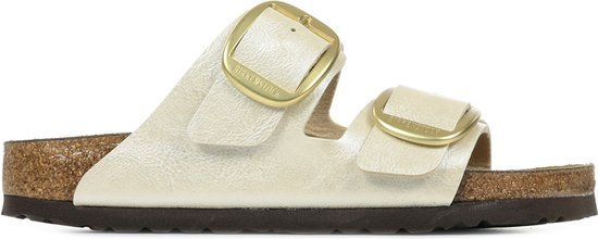 Birkenstock Arizona Bigbuckle Parelwitte Slippers - Vrouwen - Maat 40