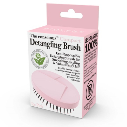 The Conscious The Conscious Hair Brush Detangling Compact Ice Pink