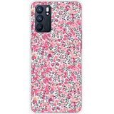 Oppo Liberty wiltshire rose bedrukt siliconen hoesje compatibel met Oppo Reno 6 5G