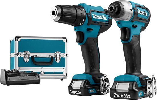 Makita CLX224SAX1 12V Combi Set - DF333D & TD110D - 2x 2.0Ah - Case