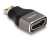 Delock 60080 HDMI Adapter Mini-C Male to A Female Zwart, Grijs
