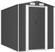 vidaXL Tuinschuur 192x274x223 cm Gegalvaniseerd Staal Antracietkleurig