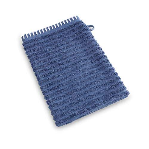 Heckett & Lane Bath Wash Cloth, 60% Bamboo Viscose, 40% Cotton, Jeans Blue, 16 x 21 Cm, 6.0 Pieces