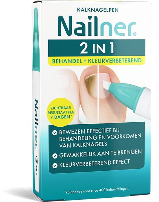 NAILNER 2-IN-1 KALKNAGELBEHANDELING KALKNAGELPEN - Bevat 2 pennen