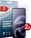Rosso Screen Protector Geschikt voor Motorola Moto G57 Power | Ultra Clear Duo Pack | TPU Folie | Case Friendly Beschermfolie | 2 Stuks