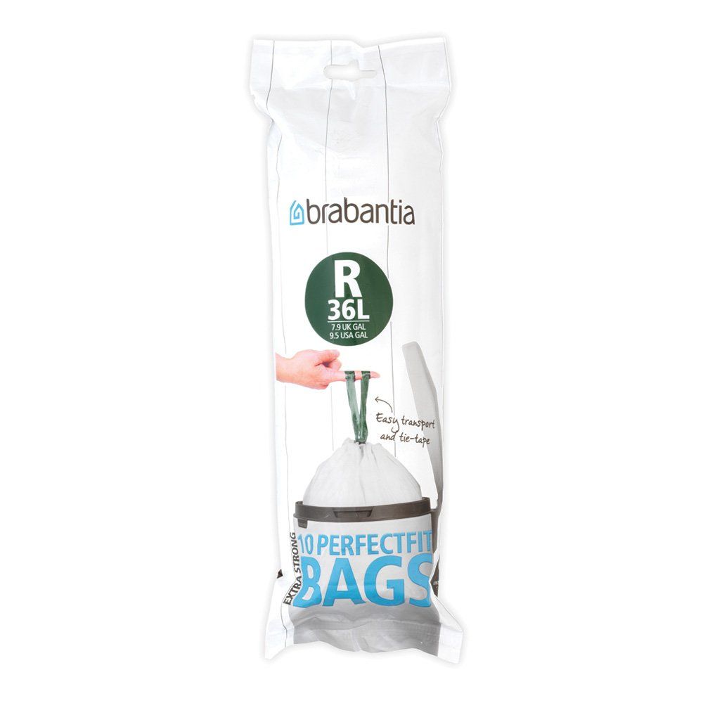Brabantia Afvalzakken - 36 Liter - Wit - 120 stuks
