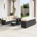 Maison Exclusive - Salon de jardin, 11 pièces, en résine tressée noire
