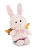 NICI 61892 Knuffeldier beschermengelhaasje, 12 cm in geschenkdoos, roze