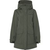 Didriksons Felia, parka, dames, donkergroen