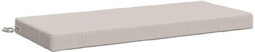 vidaXL - Bankkussen - SOEST - 100% Polyester - Wit - 110 x 50 x 8 cm